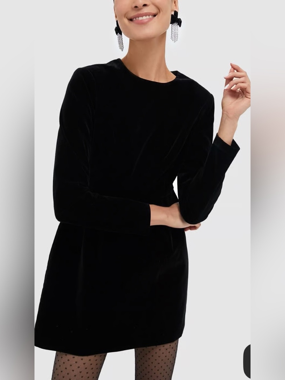 Tuckernuck Black Velvet Haley Dress